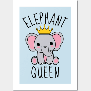 Elephant Queen Cute Posters and Art